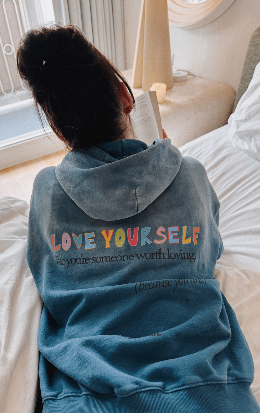 Love Yourself Multi-Color Oversized Hoodie